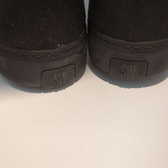 Stuart Weitzman Downtown Lace-Up Suede Tall Boot - Picture 5 of 16